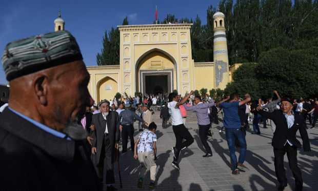  IFJ research found China has taken several groups of journalists from Muslim countries to ‘re-education’ camps in Xinjiang. Photograph: Greg Baker/AFP/Getty Images