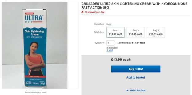 This product was removed from EBay's online marketplace once it was flagged by BBC News