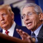 Dr Anthony Fauci has been at the forefront of the coronavirus response in the United States, but has been out of the public eye in recent weeks [Al Drago/EPA]