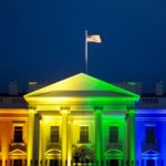 In this June 26, 2015 file photo, the White House in Washington, is lit up in rainbow colors in commemoration of the Supreme Court's ruling to legalize same-sex marriage. (AP Photo/Pablo Martinez Monsivais)