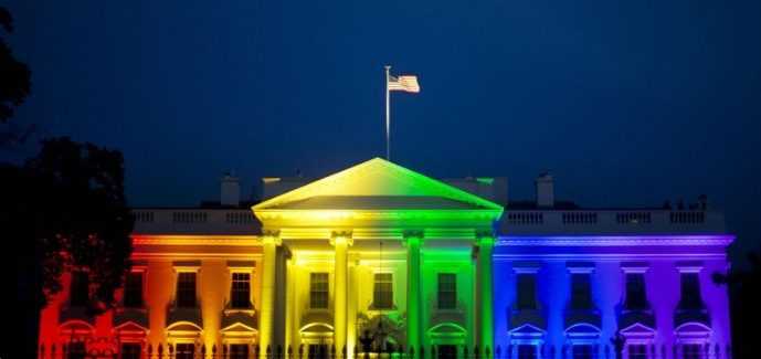 In this June 26, 2015 file photo, the White House in Washington, is lit up in rainbow colors in commemoration of the Supreme Court's ruling to legalize same-sex marriage. (AP Photo/Pablo Martinez Monsivais) In this June 26, 2015 file photo, the White House in Washington, is lit up in rainbow colors in commemoration of the Supreme Court's ruling to legalize same-sex marriage. (AP Photo/Pablo Martinez Monsivais)
