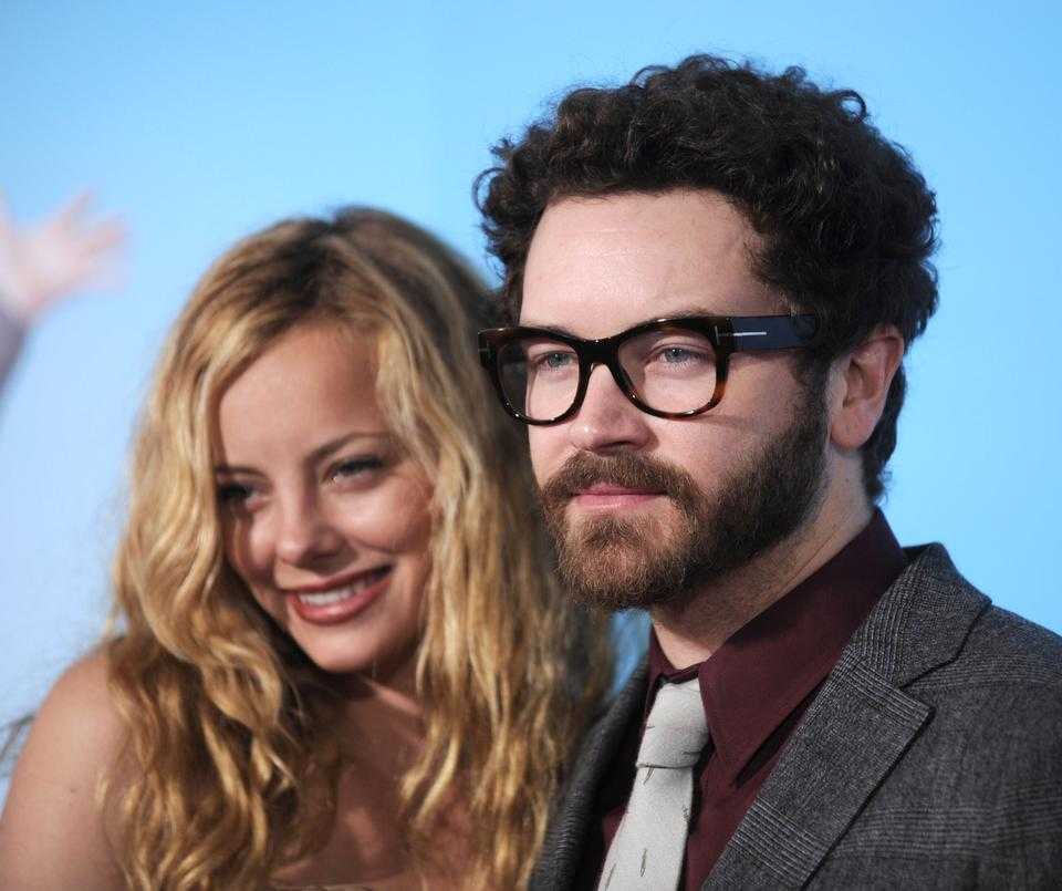 US actress Bijou Phillips and then fiance US actor Danny Masterson in Los Angeles on December 17, 2008. (AFP)