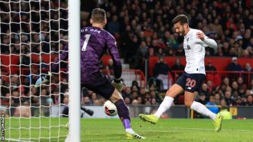 Adam Lallana's only goal for Liverpool this season was in a 1-1 draw at Manchester United in October