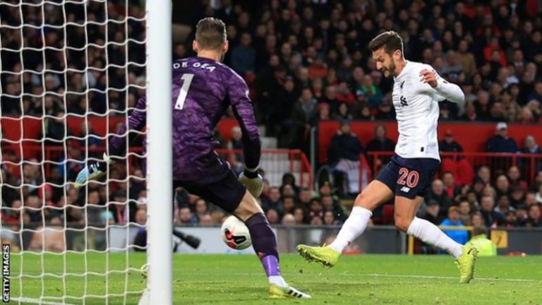 Adam Lallana's only goal for Liverpool this season was in a 1-1 draw at Manchester United in October