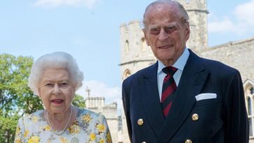 The Queen and Prince Philip photographed at Windsor Castle CREDIT: PA