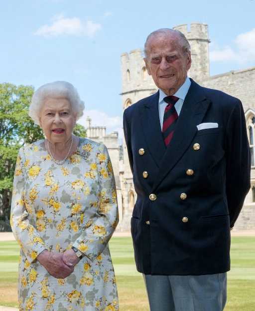 The new image of the Queen and Duke of Edinburgh, to mark his 99th birthday CREDIT: PA