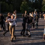 Dancing in St. Petersburg on a sunny evening last month. Russia, with more than 500,000 reported cases, has the third-highest number of infected people after the United States and Brazil.