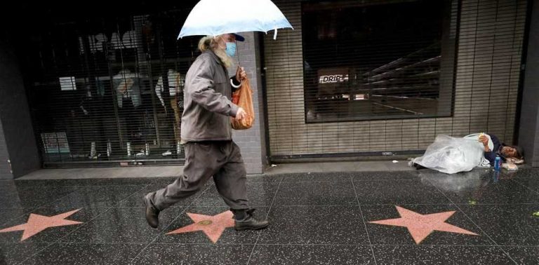The number of homeless is increasing in Hollywood