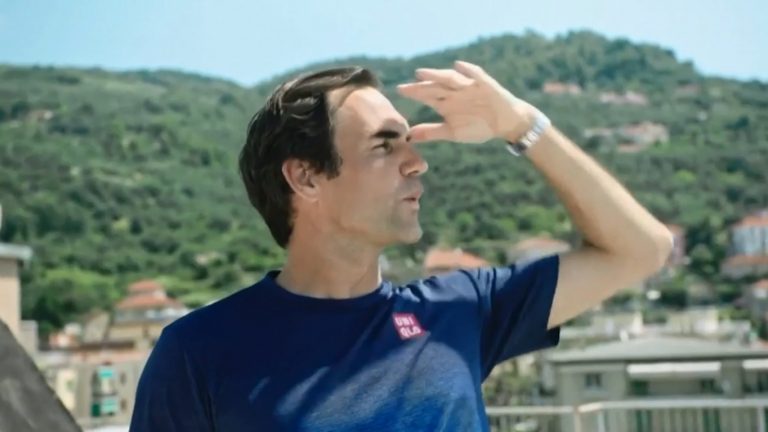 Federer Played Tennis On The Roof