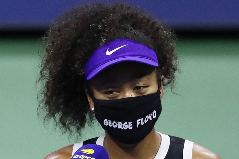 Masked racist reaction from champion tennis player Naomi Osaka