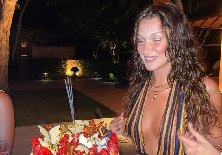 Bella Hadid continues to celebrate