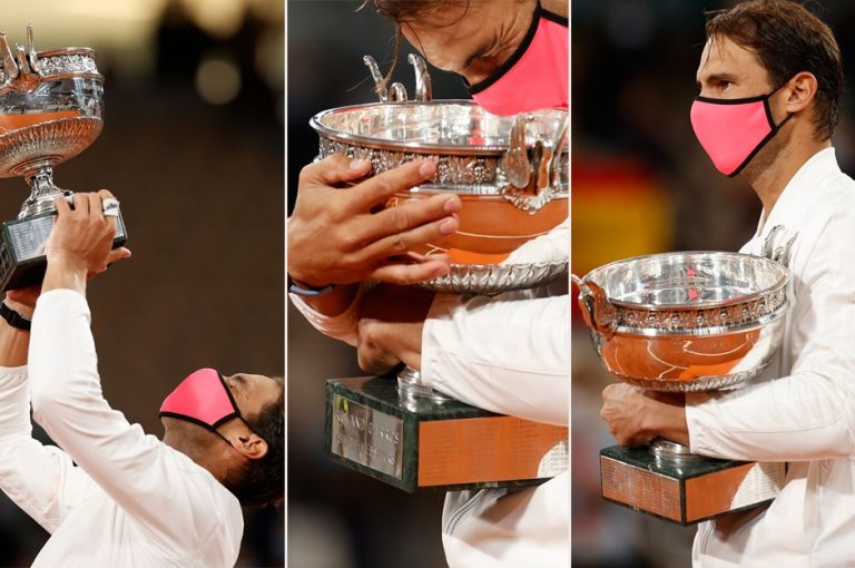 Champion Rafael Nadal at the French Open