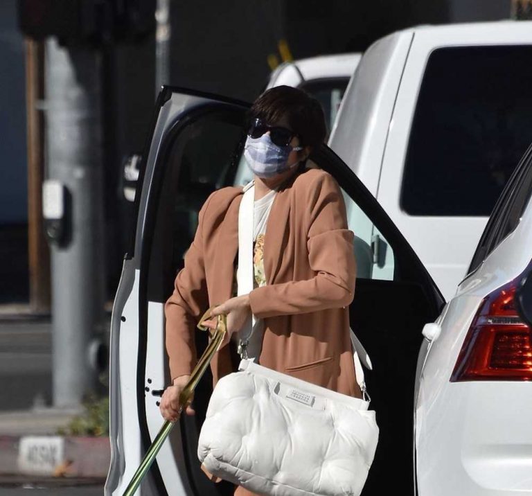 Selma Blair takes a walk