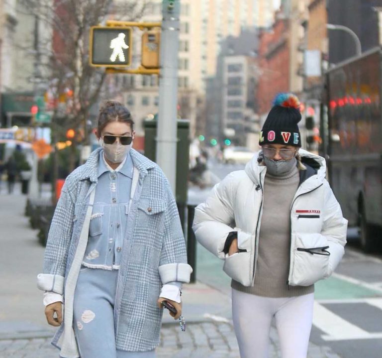 Gigi Hadid and Yolanda Hadid on the New York Streets