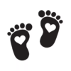 Baby Footprint, Baby Feet SVG Instant Download SVG, PNG, eps, dxf, jpg digital download