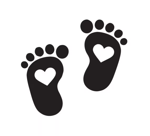Baby Footprint, Baby Feet SVG Instant Download SVG, PNG, eps, dxf, jpg digital download