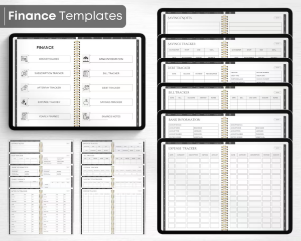 Digital Planner 2024 2025 2026 Undated Digital Planners | Goodnotes Planner Xodo Notability Noteshelf ,iPad Planner Android Planner 4 Themes - Image 5