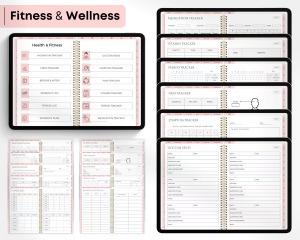 Digital Planner 2024 2025 2026 Undated Digital Planners | Goodnotes Planner Xodo Notability Noteshelf ,iPad Planner Android Planner 4 Themes - Image 6