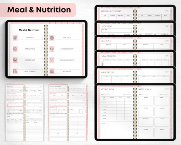 Digital Planner 2024 2025 2026 Undated Digital Planners | Goodnotes Planner Xodo Notability Noteshelf ,iPad Planner Android Planner 4 Themes - Image 7