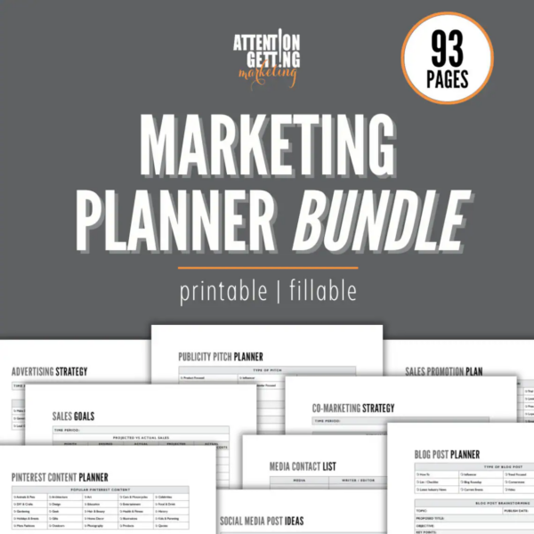 Marketing Plan Template Printable, Marketing Social Media Planner 2024, Marketing Planner Template Example Steps PDF Marketing Business Plan - Image 4