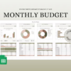 Monthly Budget Spreadsheet, Monthly Budget for Google Sheets, Digital Budget Template, Financial Planner, Google Sheets Template, Gigi