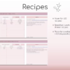 Weekly Meal Planner and Grocery List | Google Sheets Digital Template | Automated Shopping List | Food Prep | Printable Digital Meal Planner - Image 7