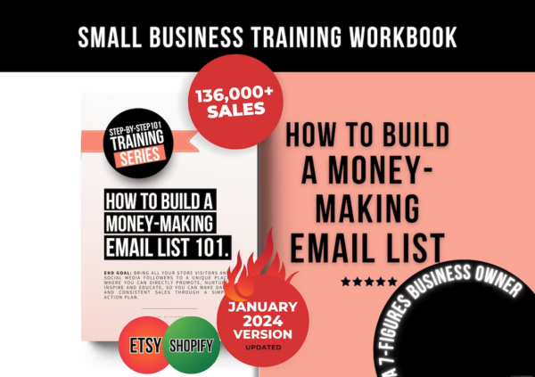 How To Build a Money-Making Email Marketing List, Lead Magnet Email Marketing Help, List Building On Etsy, How to build an Email List Etsy