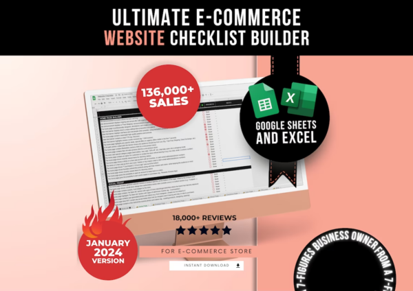 Ultimate E-commerce Shopify Store and Website Checklist Builder, How To Sell On Shopify, Shopify Selling Guide, How To Start Selling Online