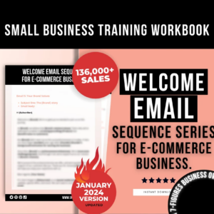 Welcome Email Sequence Template For Product-based & E-commerce Business, Welcome Email Swipe Files, Etsy and Shopify Email List Scripts