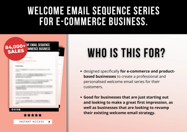 Welcome Email Sequence Template For Product-based & E-commerce Business, Welcome Email Swipe Files, Etsy and Shopify Email List Scripts - Image 5